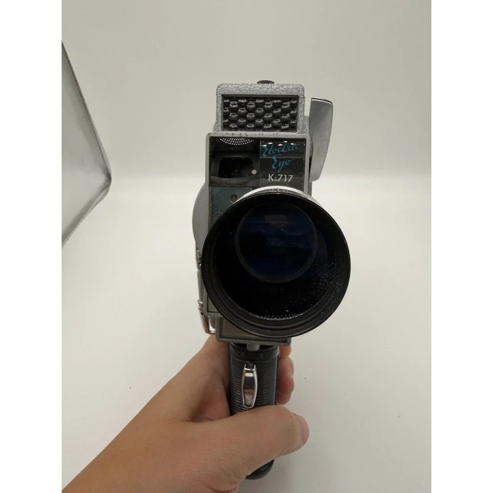 VINTAGE Keystone K-717 Electric Eye 8mm Movie Camera Zoom Lens Case Manual